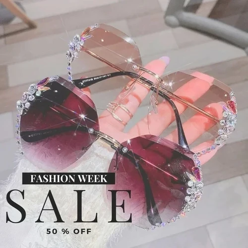🔥Hot Summer Sale🔥Women Diamond Sunglasses