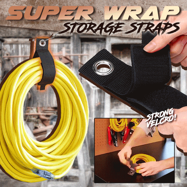 Heavy-Duty Super Wrap Storage Straps (Set of 5)