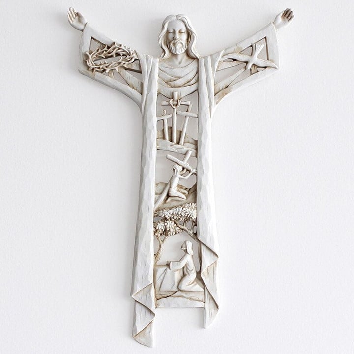 🔥HOT SALE!-A Risen Christ Wall Cross & Last Supper Wall Cross