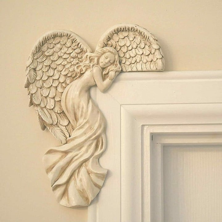 🎉HOT SALE!🎉-Door Frame Angel Wings Sculpture