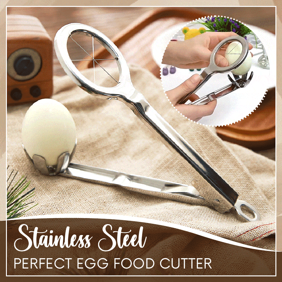 Stainless Steel-Press Egg Cutter