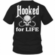 Skull hooked for life for men for women T shirt hoodie sweater  size S-5XL