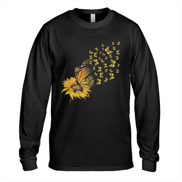 Sunflower with butterflies classic