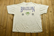 Vintage 1990s Brazilian Pride T shirt  80s  90s  Streetwear Fashion  Made In Usa  Vacation Tee  Travel Tourism  Single Stitch