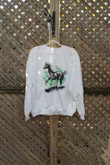 90s Crewneck  Vintage Crewneck  Horse Graphic  Airbrush  Animal  80s  90s  Made In Usa