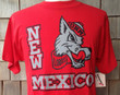 80s Vintage Deadstock New Mexico Lobos T Shirt  University  New Old Stock
