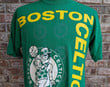90s Vintage Boston Celtics T Shirt All Over  Big Logo