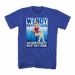 The Sandlot Wendy Knows Royal Adult T shirt
