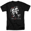 X files Mulder And Scully Adult 181 T shirt Black