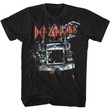 Def Leppard On Through The Glass Black Adult T shirt