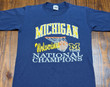 Vintage Michigan Wolverines 1989 National Champions T Shirt  Xs  University Basketball Final Four Champs