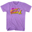 Street Fighter 2 T shirt8bit Pixel Vintage LogoNeon Purple ShirtCrew NeckGraphic TeesShort Sleeve ShirtGift For Him