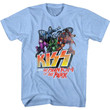 Kiss Band T shirtMeets Phantom Of The ParkLight Blue HeatherCrew Neck Graphic TeeShort Sleeve ShirtArtistic Gift Him