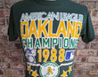 Vintage Oakland Athletics 1988 American League Champions T Shirt  Xs    Al Champs  World Series