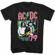 Acdc Neon Highway Black Adult T shirt