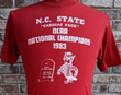 Vintage Nc State Wolfpack 1983 National Champions T Shirt  Cardiac Pack North Carolina St Basketball Final Four Champs