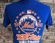Vintage New York Mets 1986 World Series T Shirt Shea Stadium  Champs Champions