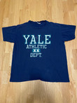 Vintage Paris Sport Club Yale Athletic Departt Navy Blue Short Sleeve T Shirt