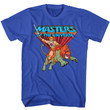 Masters Of The Universe He man T shirt Battle Cat Blue Shirt Crew Neck T Shirt Graphic Tees Gifts For Boyfriend Birthday
