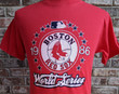 Vintage Deadstock Boston Red Sox 1986 World Series T Shirt     American League Champions