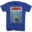 Jaws Poster Royal Adult T shirt