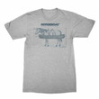 The Office Horseboat Dwight Schrute Gray Heather Adult T shirt Tv Show
