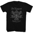 Def Leppard Sheffield 77 Black Adult T shirt