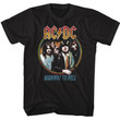 Acdc Highway To Hell Tricolor Black Adult T shirt