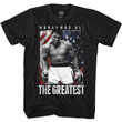 Muhammad Ali Americali Black Adult T shirt