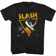 Slash Guns N Roses Gold Triangle Black Adult T shirt
