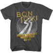 Bon Jovi World Tour Smoke Adult T shirt