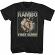 Rambo First Blood Black Classic Adult 2 T shirt