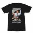 The Office Jim Miss Dwight Universe Black Adult T shirt Tv Show