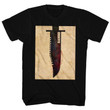 Rambo Knife Black Adult T shirt