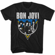 Bon Jovi Jon Bon Black Adult T shirt