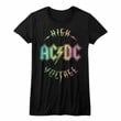 Acdc Multicolor Voltage Black T shirt