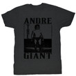 Andre The Giant Black Heather Adult T shirt