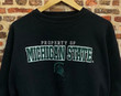 Vintage Michigan State University All Embroidered Crewneck Rare