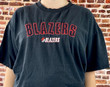 Vintage 90s Portland Trail Blazers s Embroidered T Rare Made By Logo Athletic