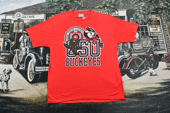 University Of Ohio State Buckeyes Vintage T shirt  Varsity Sportswear  Collegiate Graphic  80s  90s  Streetwear  Retro Style