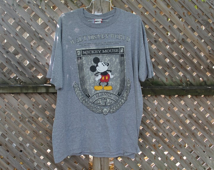 Vintage Disney  Mickey Mouse  Made In Usa  Walt Disney World  Graphic T shirt  80s  90s