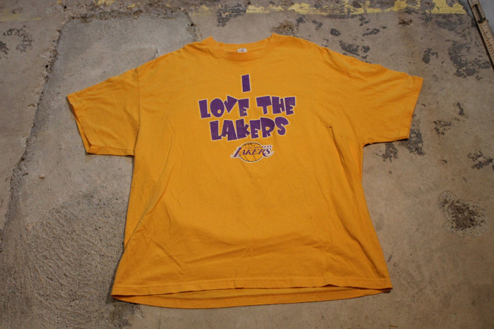 Vintage T shirt  Los Angeles Lakers  I Love The Lakers  Nba Fam  Sports Team Graphic  Championship