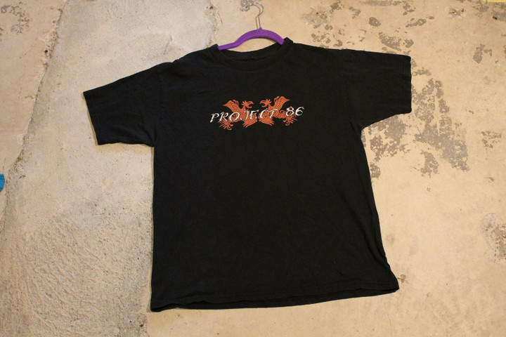 Vintage T shirt  Music  Album Concert Promo Graphic  Project 86  90s Band  Tour Shirt