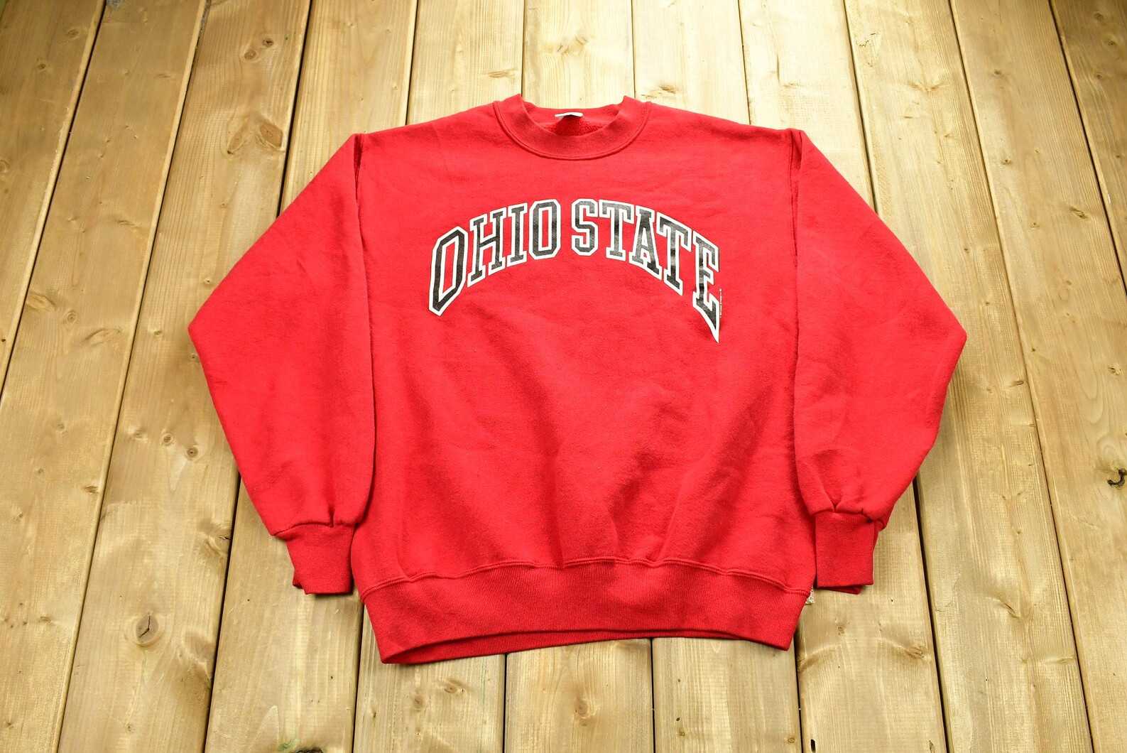 Vintage 90s University Of Ohio State Buckeyes Collegiate Crewneck  Made In Usa  Sportswear  Athleisure  Americana