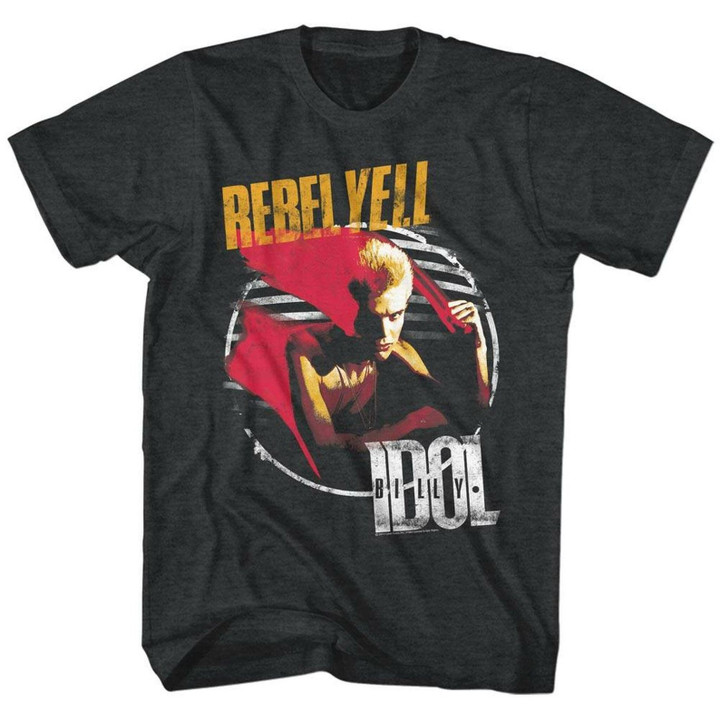 Billy Idol Rebel Yell Heather Adult T shirt