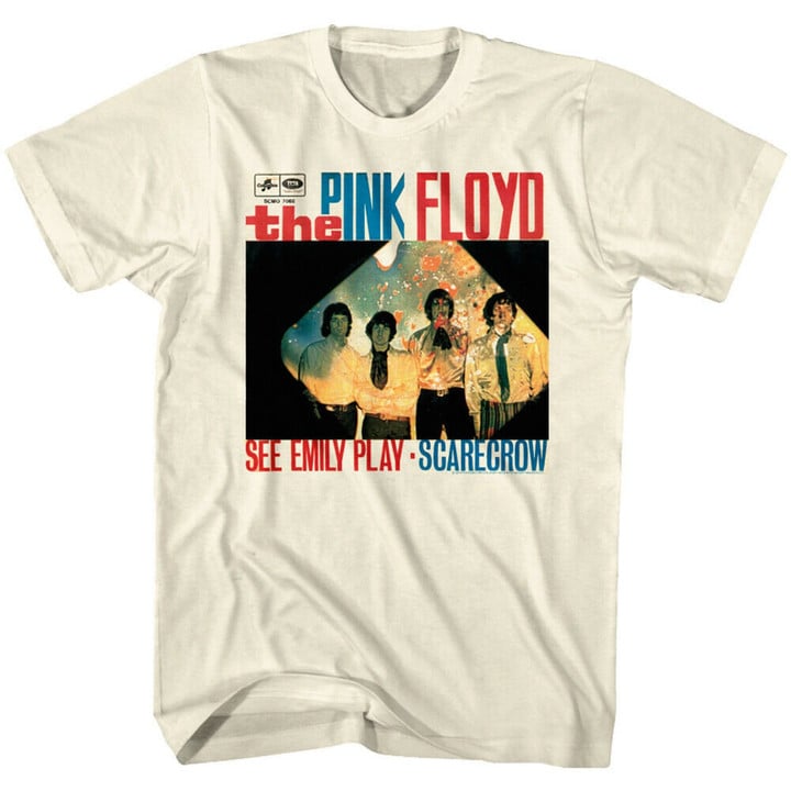 Pink Floyd T shirt See Emily Play Ivory S Shirt S S To 5 Rock Band Merch Regular Cool Gift For Uncle