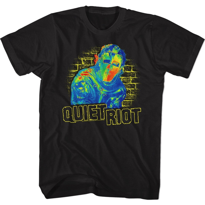 Quiet Riot Thermal Riot Black Adult T shirt