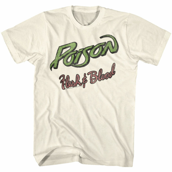 Poison Flesh And Blood Natural Adult T shirt