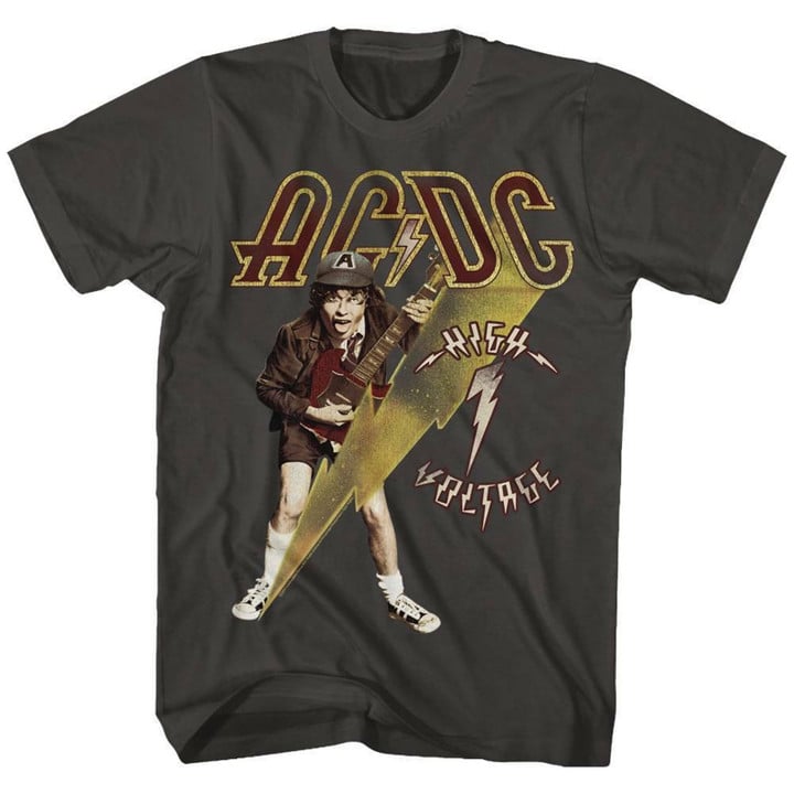 Acdc High Voltage Smoke Adult T shirt
