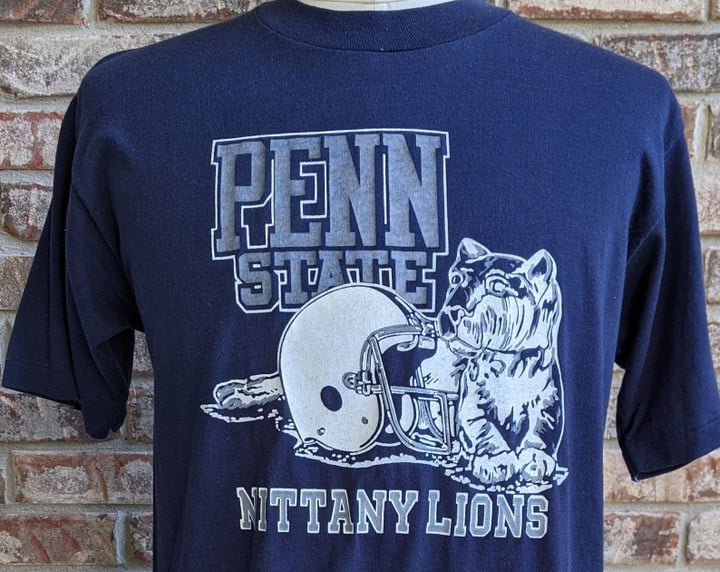 80s Vintage Penn State Nittany Lions T Shirt University Football